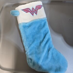 DC Comics Blue and White Holiday Stocking